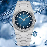 Pagani Design Blue Dial Sapphire Crystal 37MM, Seiko VJ21 Quartz Movement