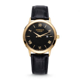 Emerald Classic Dream ES-2027 Black Dial Gold-Tone Men's Watch