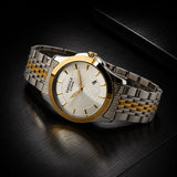 Emerald Infinity ES-9005 White Dial Two-Tone Bracelet Men's Watch