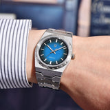 Pagani Design Blue Dial Sapphire Crystal 37MM, Seiko VJ21 Quartz Movement