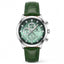Time Craft TC-1613GR Chronograph Green Dial Green Strap Watch