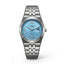 Emerald Land-Dweller ES-4097 Sky-Blue Dial silver Bracelet Men's Watch