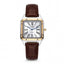 Emerald Santos ES-2033 White dial Two Tone Brown Leather Men's Watch