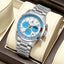 Time Craft TC-1615WB Chronograph white Dial silver Chain Watch