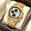 Time Craft PRX TC-1635GW Chronograph White Dial Gold Chain Watch