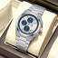 Time Craft PRX TC-1635-SW Chronograph White Dial silver Chain Watch