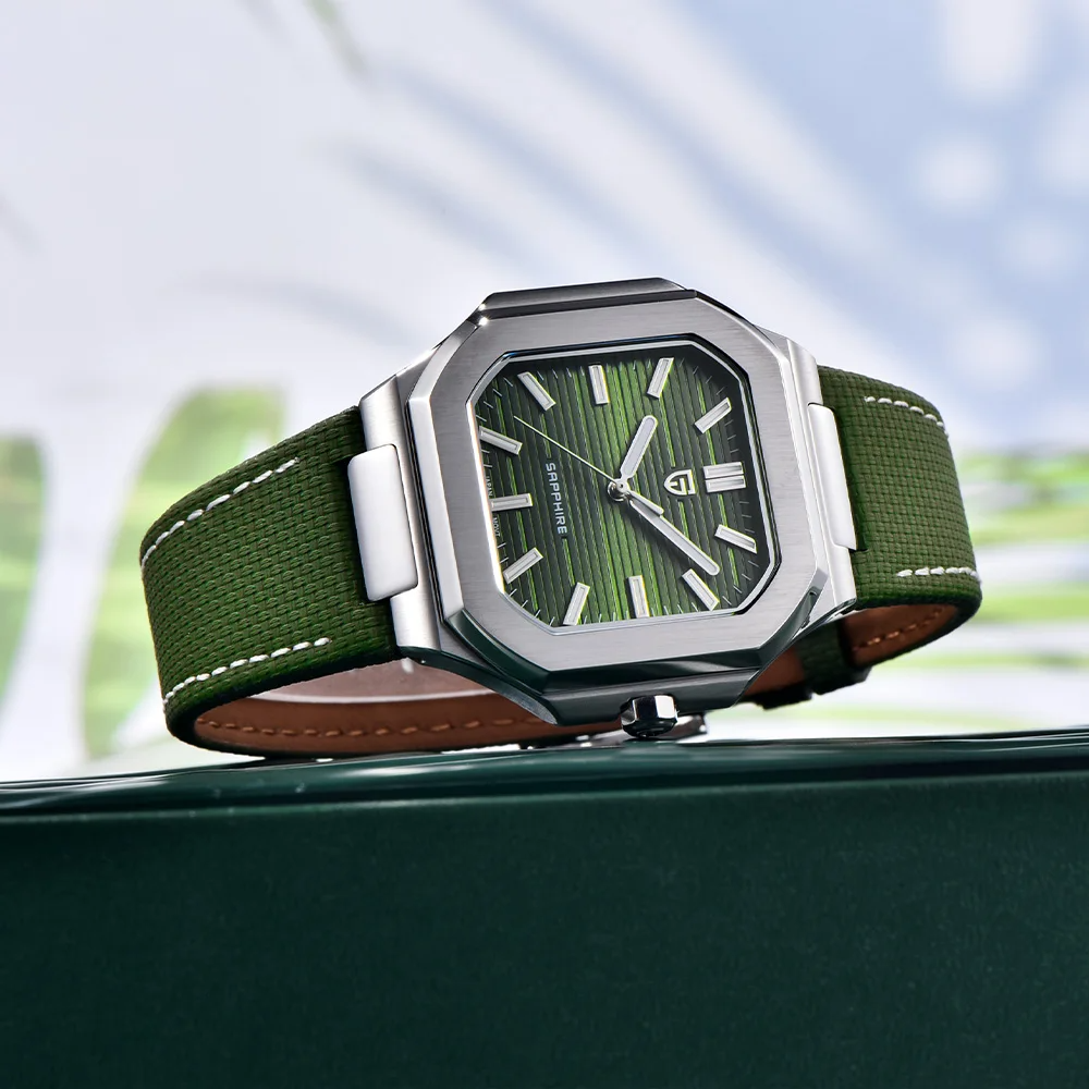 PAGANI DESIGN 2025 New Square Men's Watches Luxury Quartz Watch