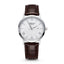 Emerald Classic Pearl ES-9001 White Dial Brown Leather Men's Watch