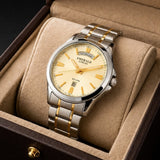 Emerald Edge ES-9006 Champagne Dial Two-Tone Bracelet Men's Watch