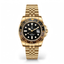 Time Craft GMT Master ii Tc-1635 Black Dial Golden chain
