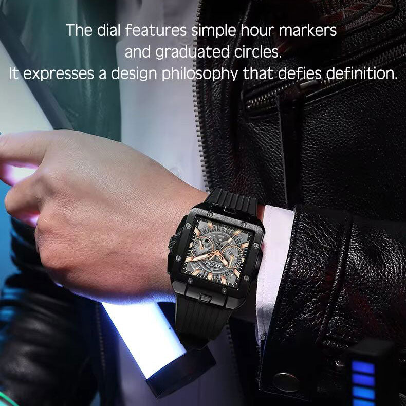 MEGIR 2228 Silicone Strap chronograph watch