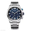 MEGIR MS2156G Blue dial Silver Chain chronograph watch