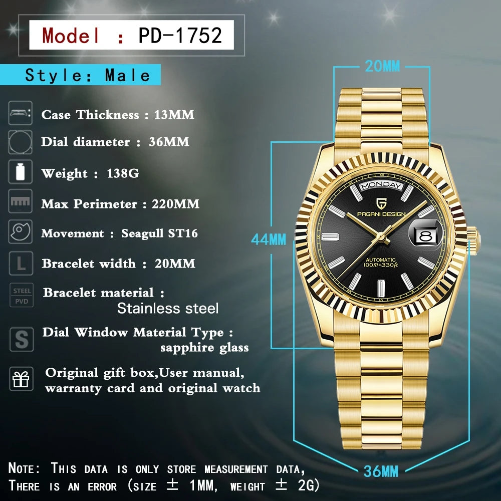 Pagani Design PD-1752 Men's Watch