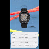 MEGIR 2228 Silicone Strap chronograph watch
