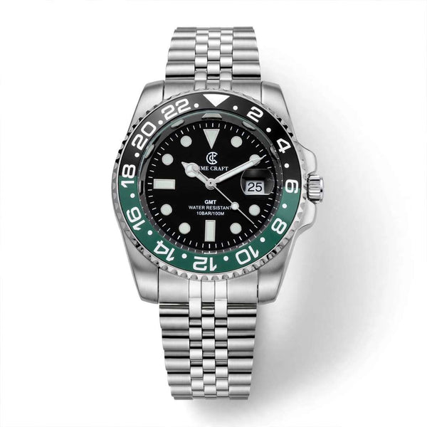 Time Craft GMT Master ii Tc-1637-SG Black Dial Jubilee chain