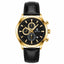 Time Craft TC-1613 Chronograph Black Dial Gold Tone Watch