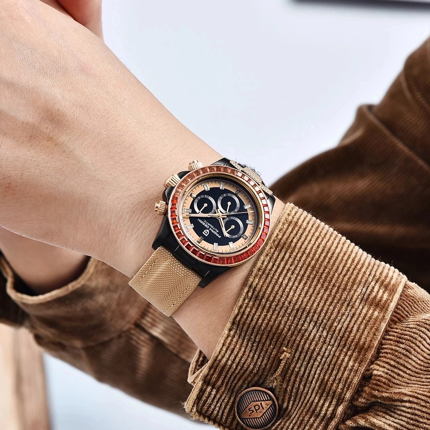 Pagani Design daytona rainbow Men's Watch