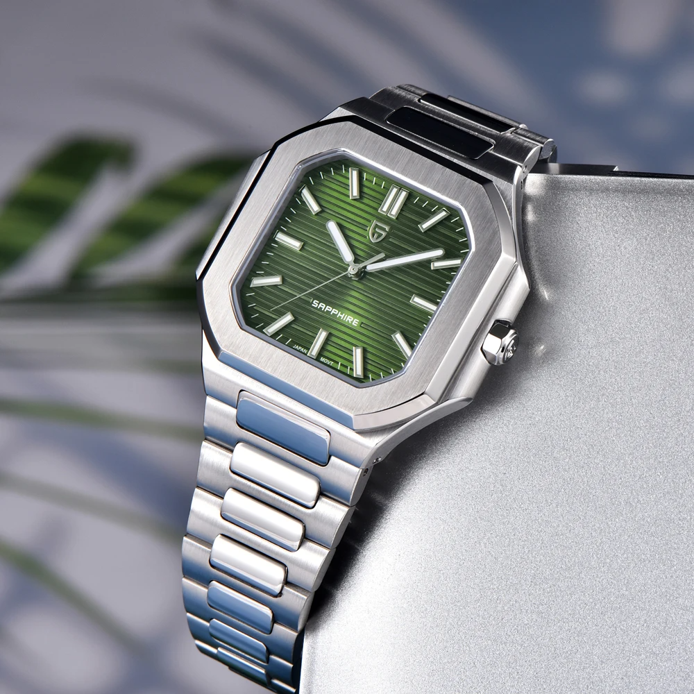 PAGANI DESIGN 2025 New Square Men's Watches Luxury Quartz Watch
