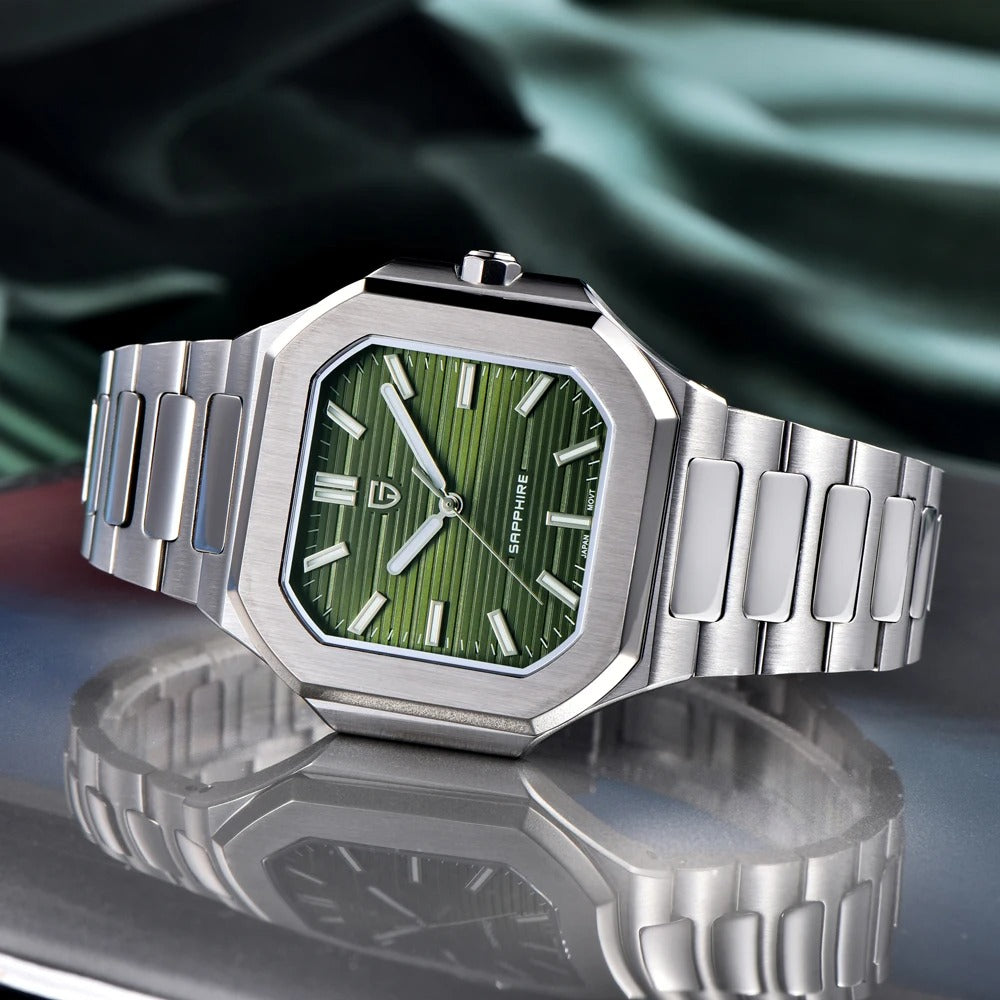 PAGANI DESIGN 2025 New Square Men's Watches Luxury Quartz Watch