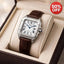 Emerald 2032 White dial Brown leather strap Analog Quartz Men's Watch