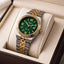 Emerald Land-Dweller ES-10189 Green Dial Two tone Bracelet Men's Watch - Emerald Watches