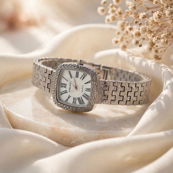 SUNLIFEX Vintage Square Quartz Watch for Women