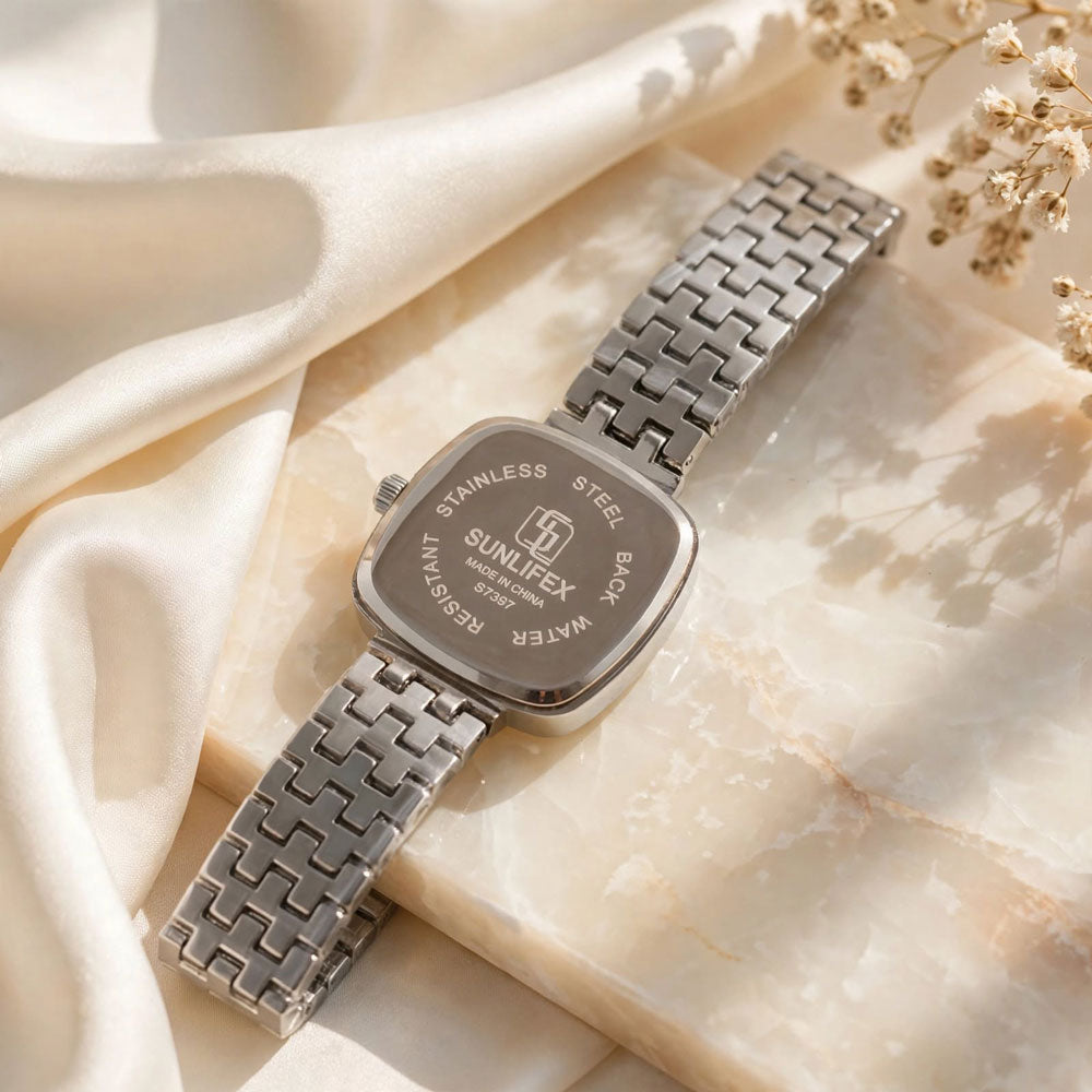 SUNLIFEX Vintage Square Quartz Watch for Women