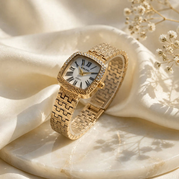 SUNLIFEX Vintage Square Quartz Watch for Women