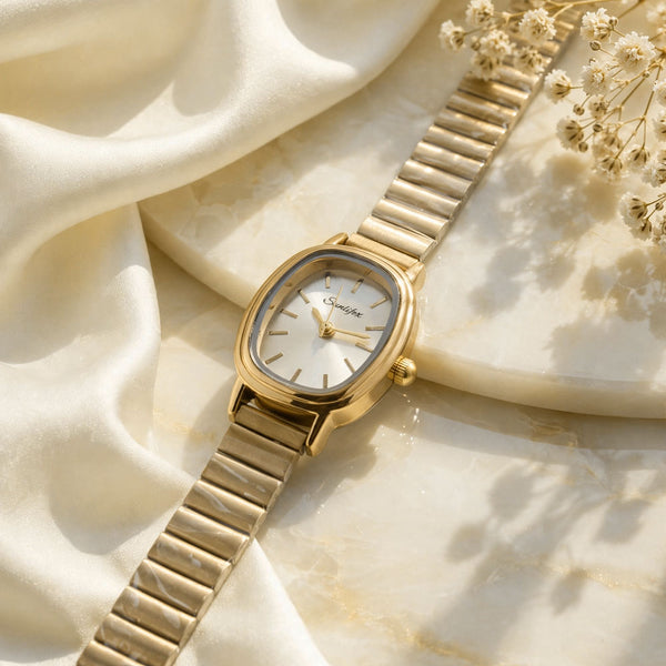 SUNLIFEX Women's Gold Oval Watch for Women