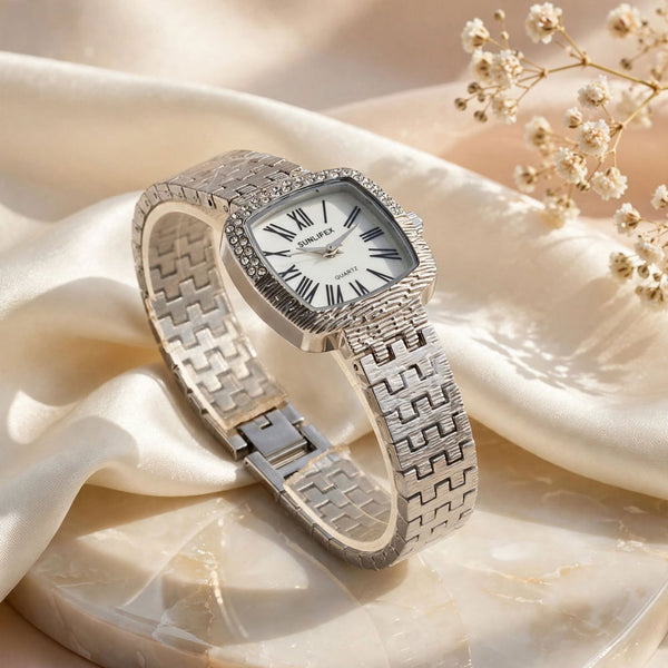 SUNLIFEX Vintage Square Quartz Watch for Women