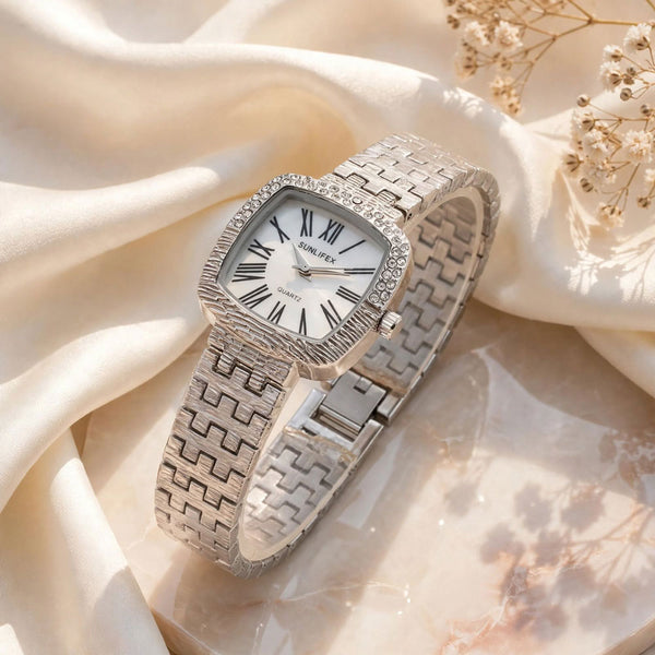 SUNLIFEX Vintage Square Quartz Watch for Women