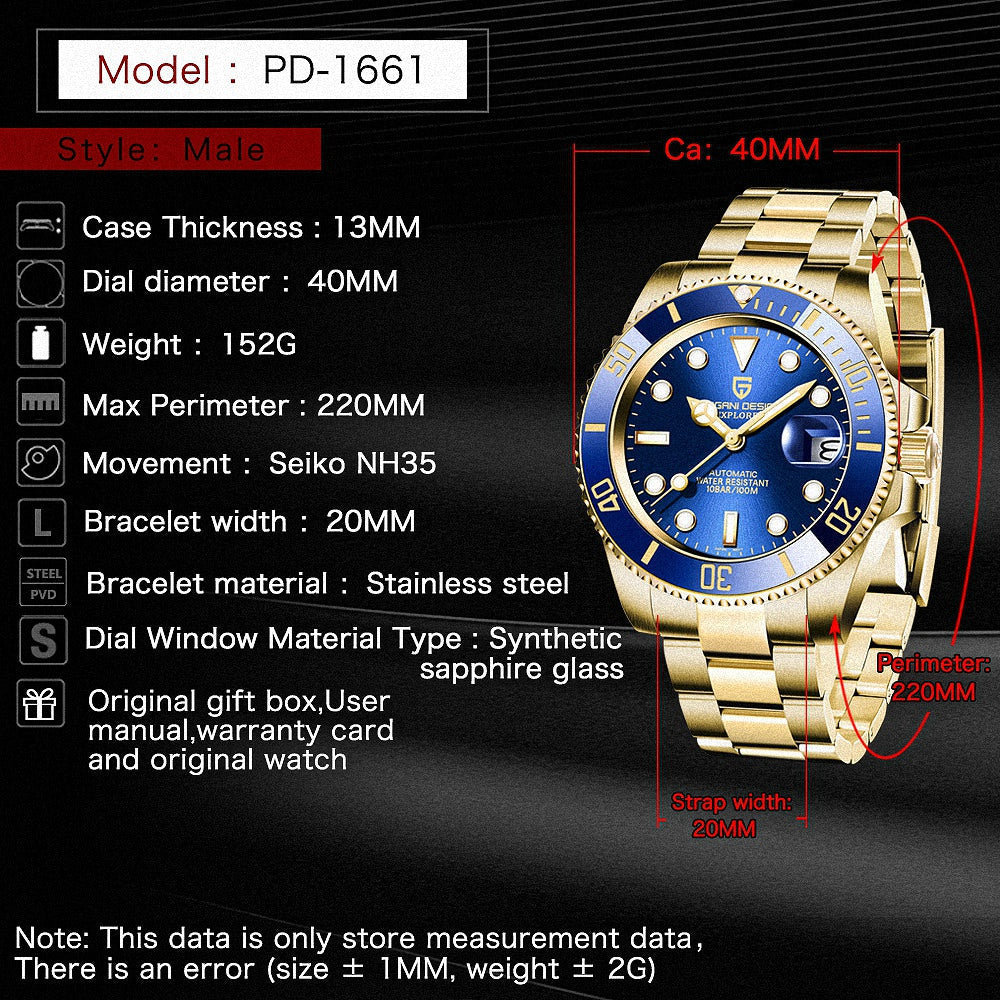Pagani Design Submariner Men's watch