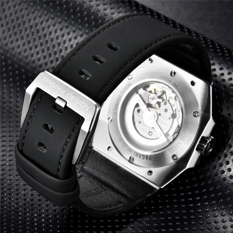 PAGANI DESIGN Sports Skeleton Mens luxury watch