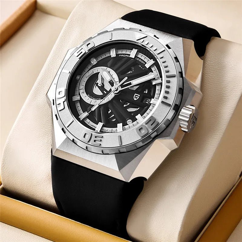 PAGANI DESIGN Sports Skeleton Mens luxury watch