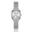 Sunlifex Women's Vintage Square Watch – Silver Mesh Strap