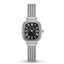Sunlifex Women's Vintage Square Watch – Black dial Silver Mesh Strap