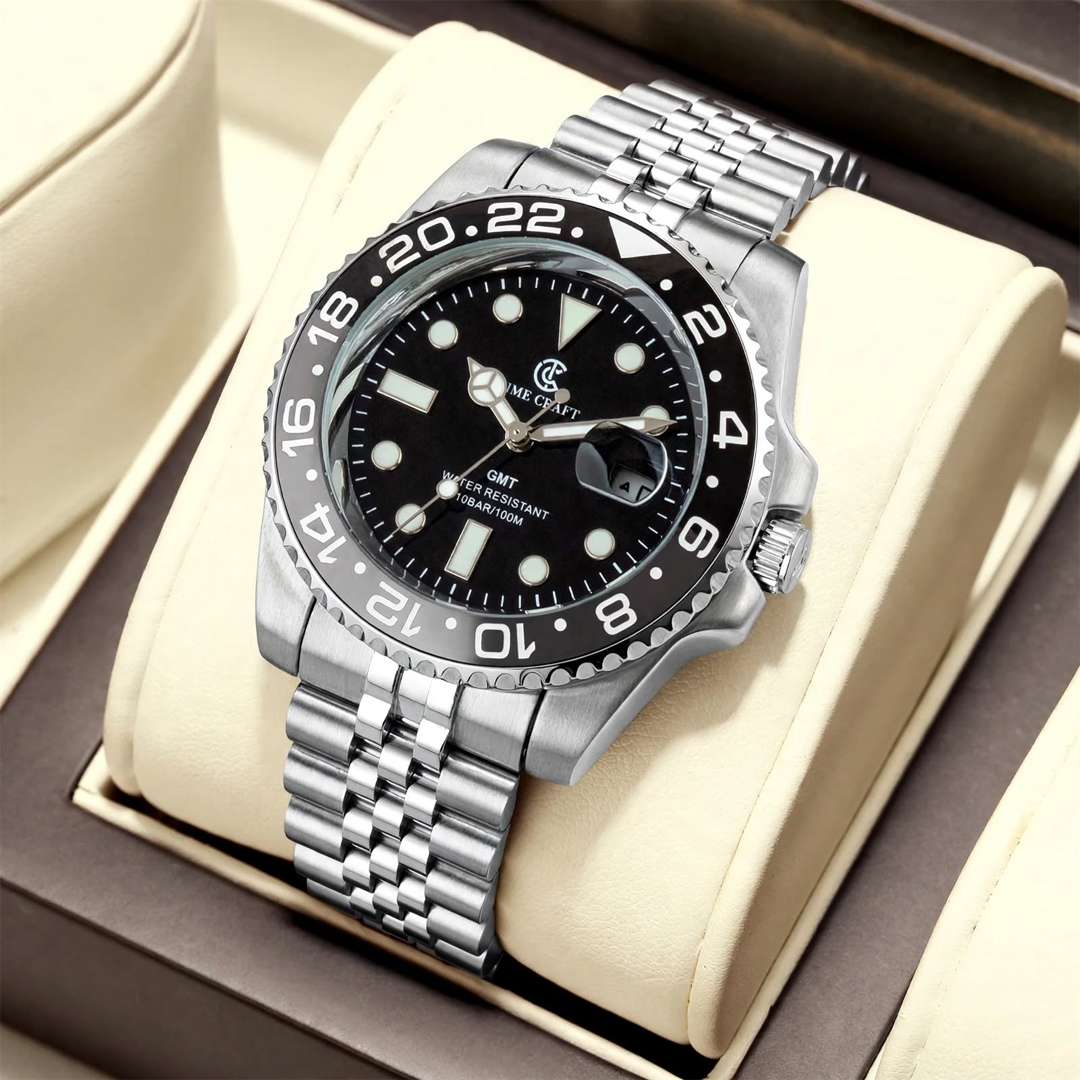 Time Craft GMT Master ii Tc-1637SS Black Dial Jubilee chain Main image