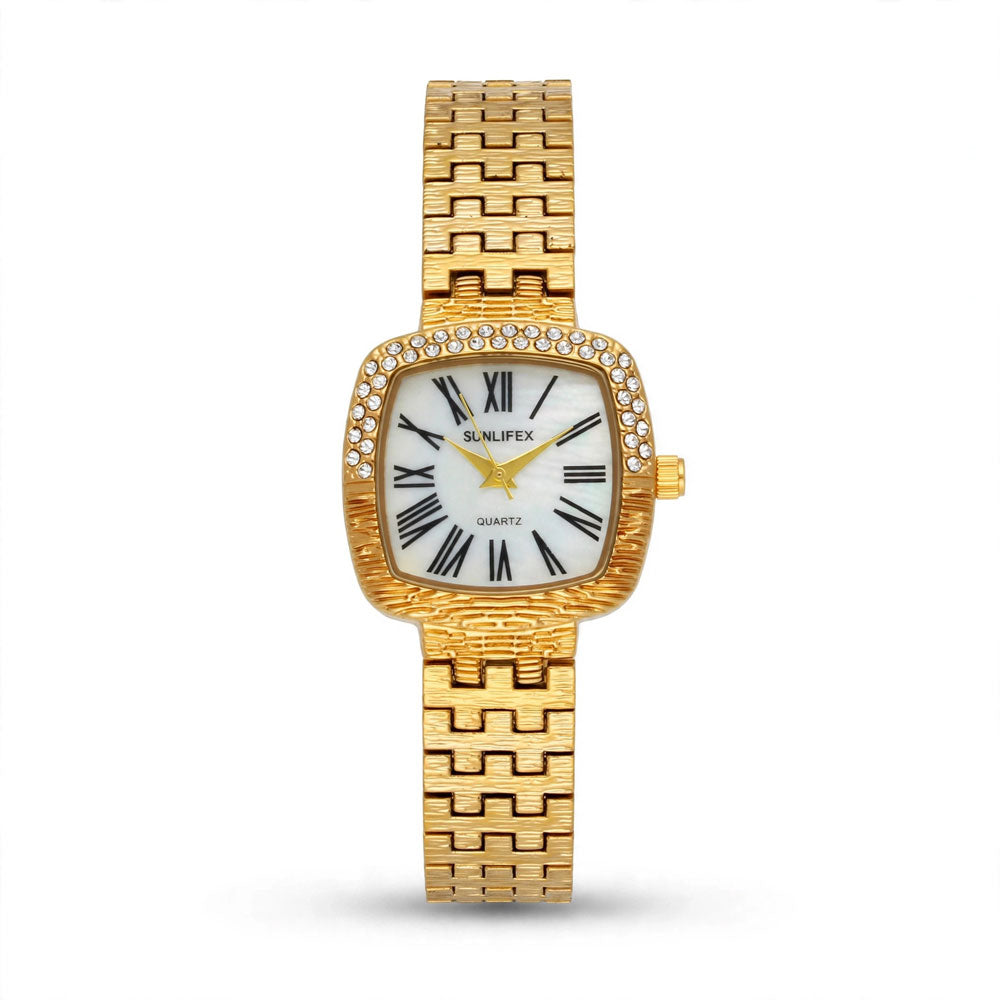 SUNLIFEX Vintage Square Quartz Watch for Women